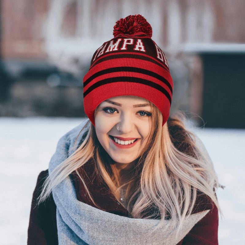 mtstaowe Vintage Classic Skull Cap Beanie Hat Cuffed Winter Hat Knit Comes with Warm Gloves Gifts for Men Women Fans - Image 5